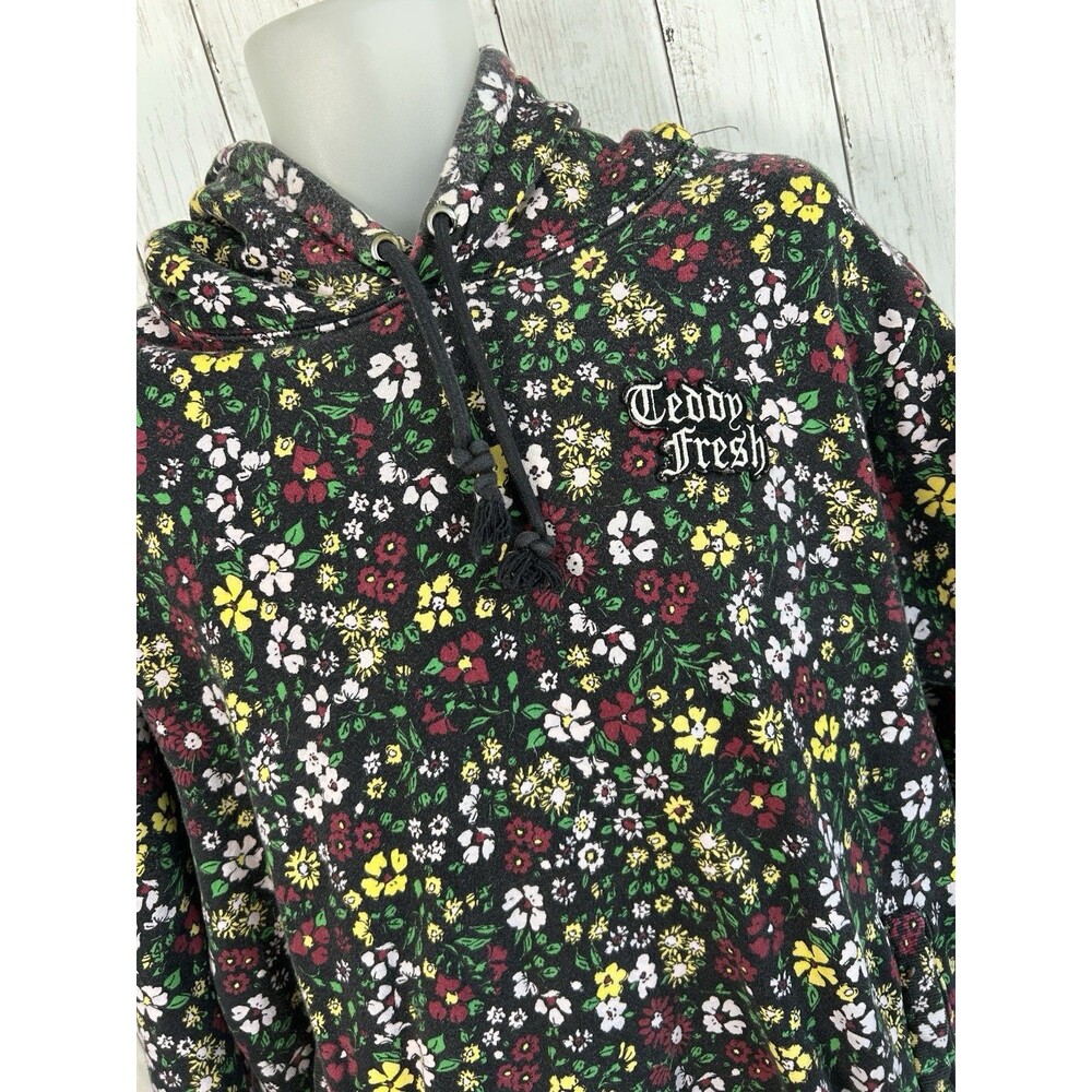 Teddy Fresh Grandma's Floral Hoodie Sweatshirt Unisex 2XL AOP Print